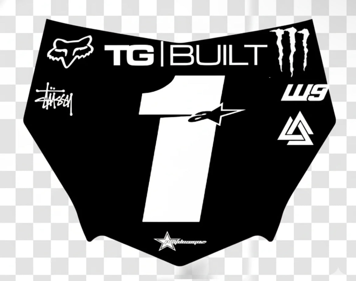 MotoCutz Plate Decal