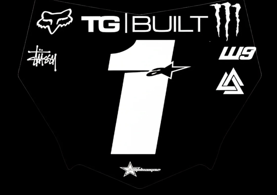 MotoCutz Plate Decal